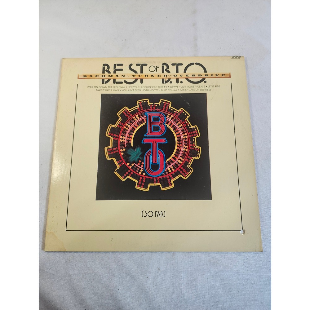 Bachman Turner Overdrive Best of BTO So Far Vinyl LP Mercury SRM-1-1101 1975